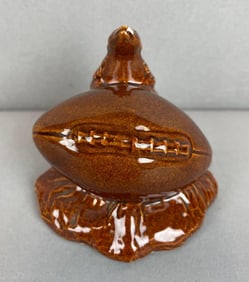 1939 Red Wing Pottery Badger with Football Figure