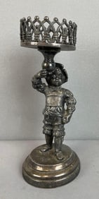 Antique J.W. Tufts Silver Plate Figural Bud Vase Holder