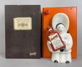 Vintage Limited Edition Limoges Cointreau Liqueur Pierrot Decanter