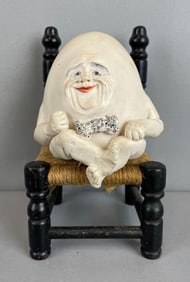 Egbert Allyson Nagel Signed Humpty Dumpty on Chair Figure