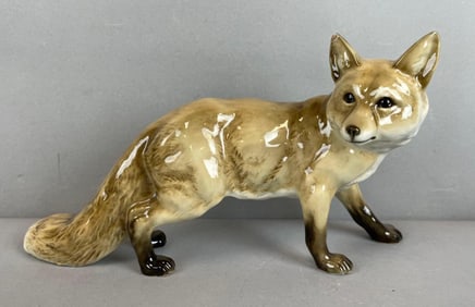 Vintage Hutschenreuther Style Ceramic Fox Figurine