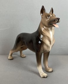 Vintage Ceramic German Shepherd Figurine