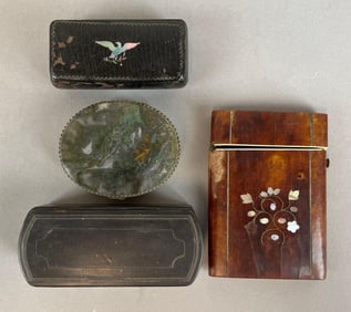Group of Antique Cigarette Holder and Pill Boxes