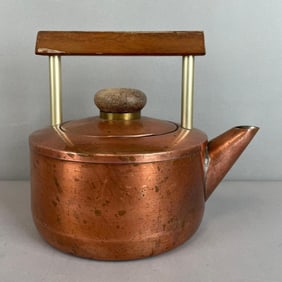 Antique Swedish Copper Tea Kettle