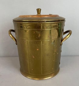 Vintage Everlast Solid Brass Ice Bucket with Lid