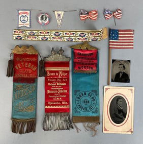 Group of Antique Political and Patriotic Items