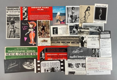 Group of Vintage Risque Photos and Ephemera