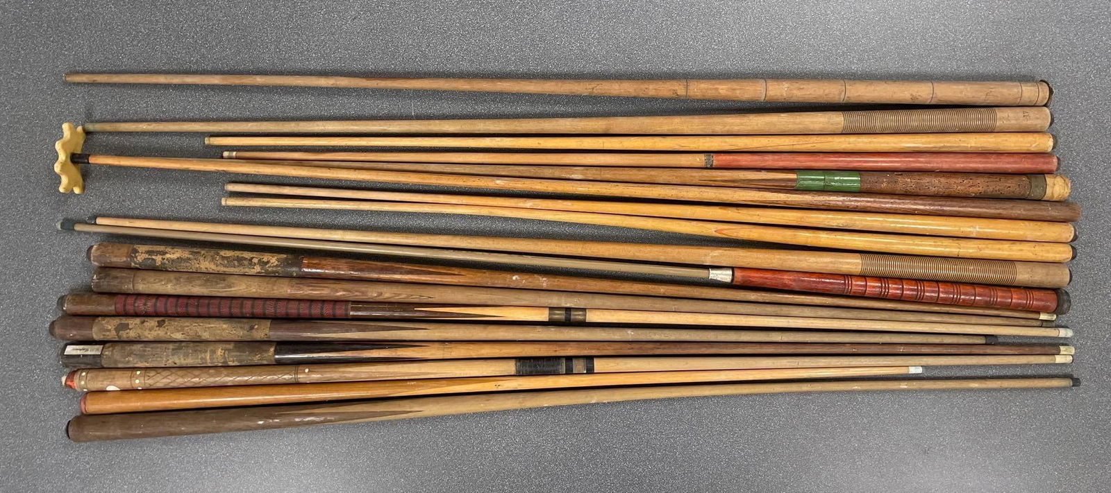 Group of Vintage Pool Cues (1 of 3)