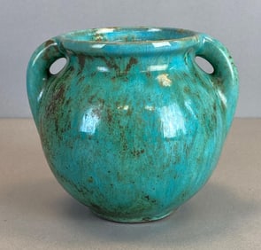 Shearwater Turquoise Glaze Pottery Vase