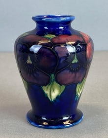 Textured Floral Art Pottery Vase