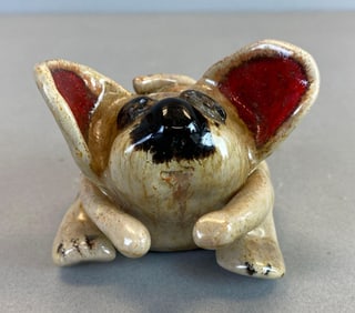 Artist Signed Art Pottery Mouse Figurine