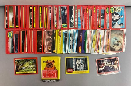 Group of Topps Star Wars Trading Cards