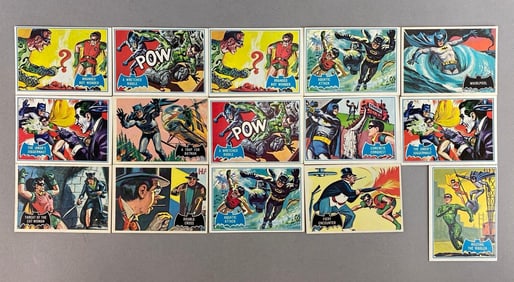 Group of 15 1966 Batman Cards