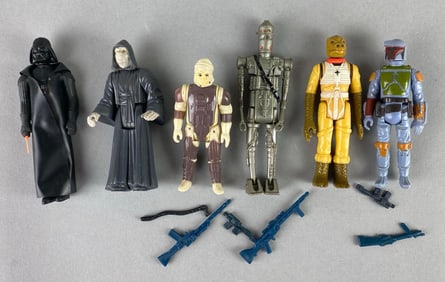 Group of 6 Vintage Kenner Star Wars Action Figures