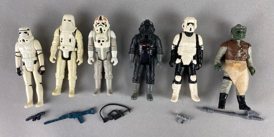 Group of 6 Vintage Kenner Star Wars Action Figures
