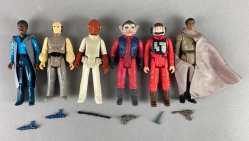 Group of 6 Vintage Kenner Star Wars Action Figures