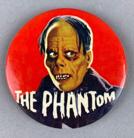 Vintage Elwar LTD The Phantom of Opera Button Pin