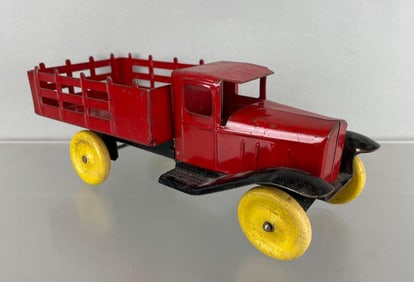 Vintage Wyandotte Pressed Steel Stake Bed Truck