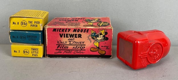 Vintage Craftsmen's Guild Disney Mickey Mouse Viewer with Film Strips