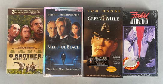 Group of 4 Sealed VHS Tapes