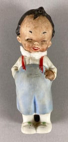 Vintage German Black Boy Porcelain  Figurine