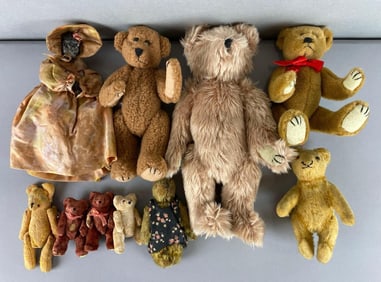 Group of Steiff Teddy Bears and More