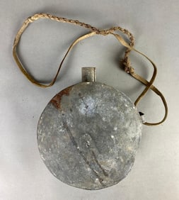 Civil War Era Galvanized Metal Canteen