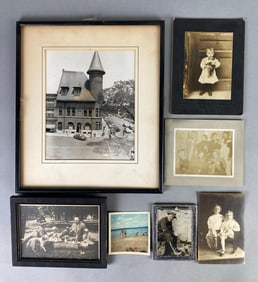 Group of Vintage Photographs with Children with Teddy Bears