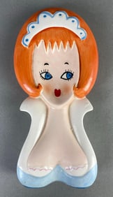 Starry Eyed Red-Head Porcelain Spoon Rest