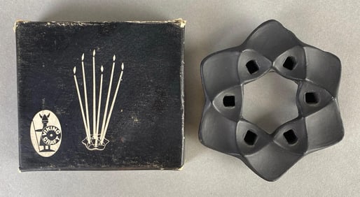 Viking Craft Tiara Cluster Porcelain Candleholder