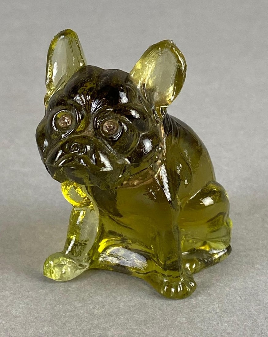 Vintage Westmoreland Glass French Bulldog Figurine