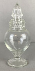 Tiffin Dakota Clear Glass Apothecary Globe Candy Jar