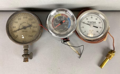 Group of 3 Dial Indicator Gauges