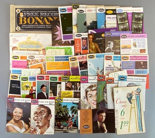 Group of Vintage Capitol Record Club Reviews and More
