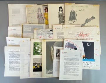 Group of 1960s Famous Artists School Course Work