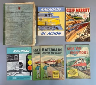 Group of Railroad and Train Ephemera