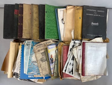 Group of Vintage Machinery Manuals and More