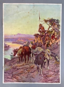 Charles M. Russell Trouble Hunters Art Print