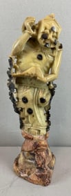 Chinese Carved Stone Immortal Figure Statue