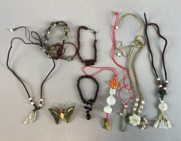 Group of Chinese Stone Jewelry