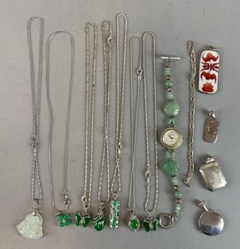 Group of Green Stone Jewelry and More