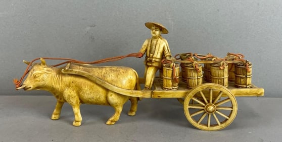 Japanese Resin Ox Cart