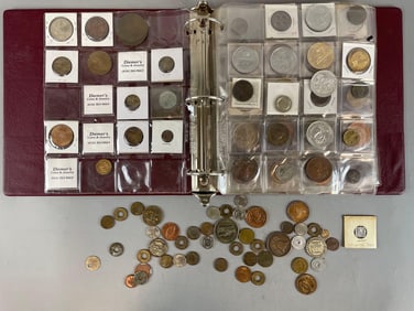 Group of Tokens and Foreign Coins