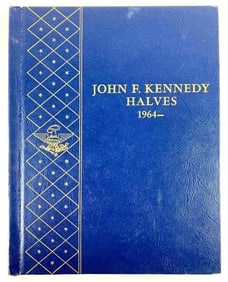 Group of (12) Kennedy and Walking Liberty Half Dollars in Whitman Album