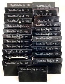 Group of (25) 1973-1980 US Proof Coin Sets