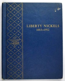 Group of (33) Liberty Head Nickels in Vintage Whitman Album 1883-1912