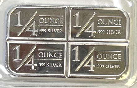 HTF Stage Coach 1 oz .999 Fine Silver Bars divisible 1/4oz