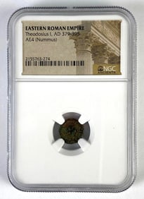 NGC Ancients Graded Eastern Roman Empire Theodosius I Coin