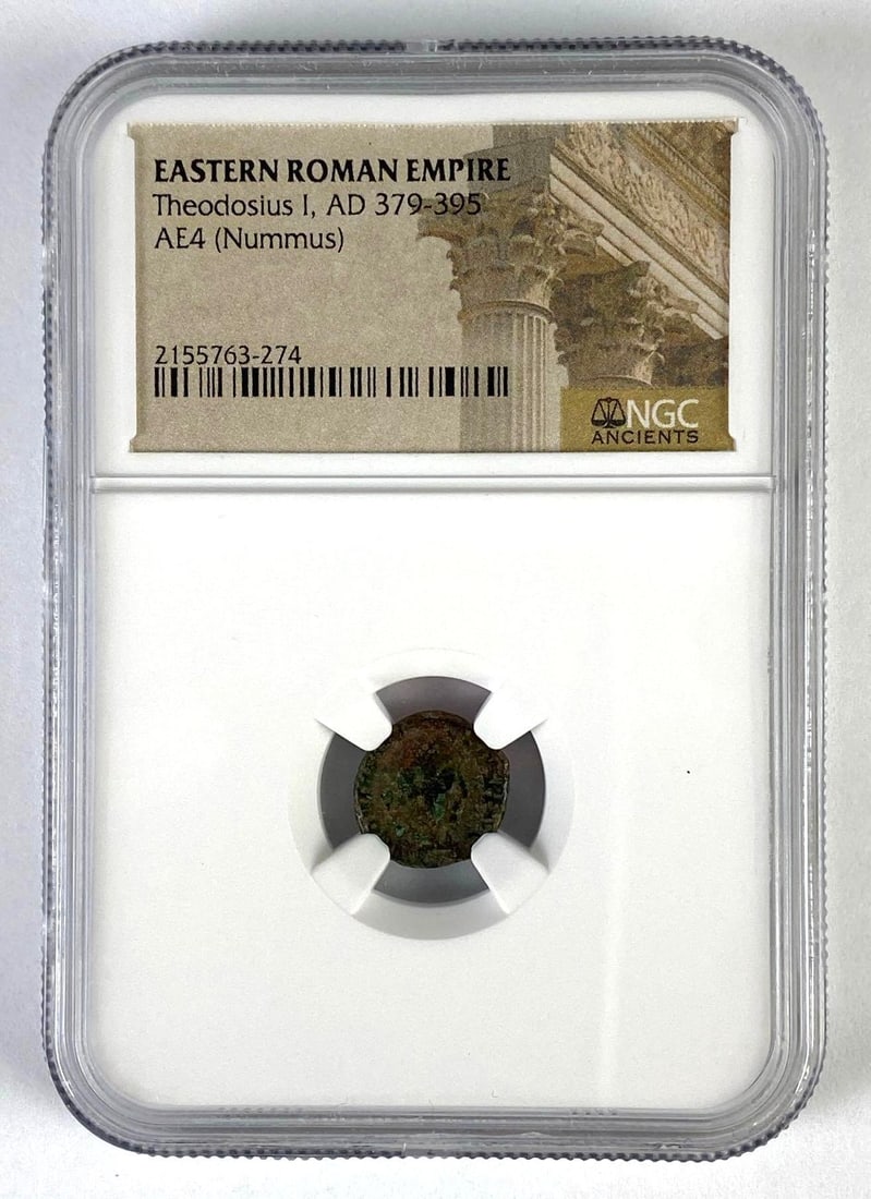 NGC Ancients Graded Eastern Roman Empire Theodosius I Coin (1 of 2)