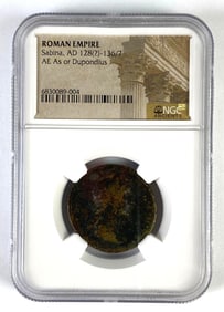 NGC Ancients Graded Roman Empire Sabina Coin